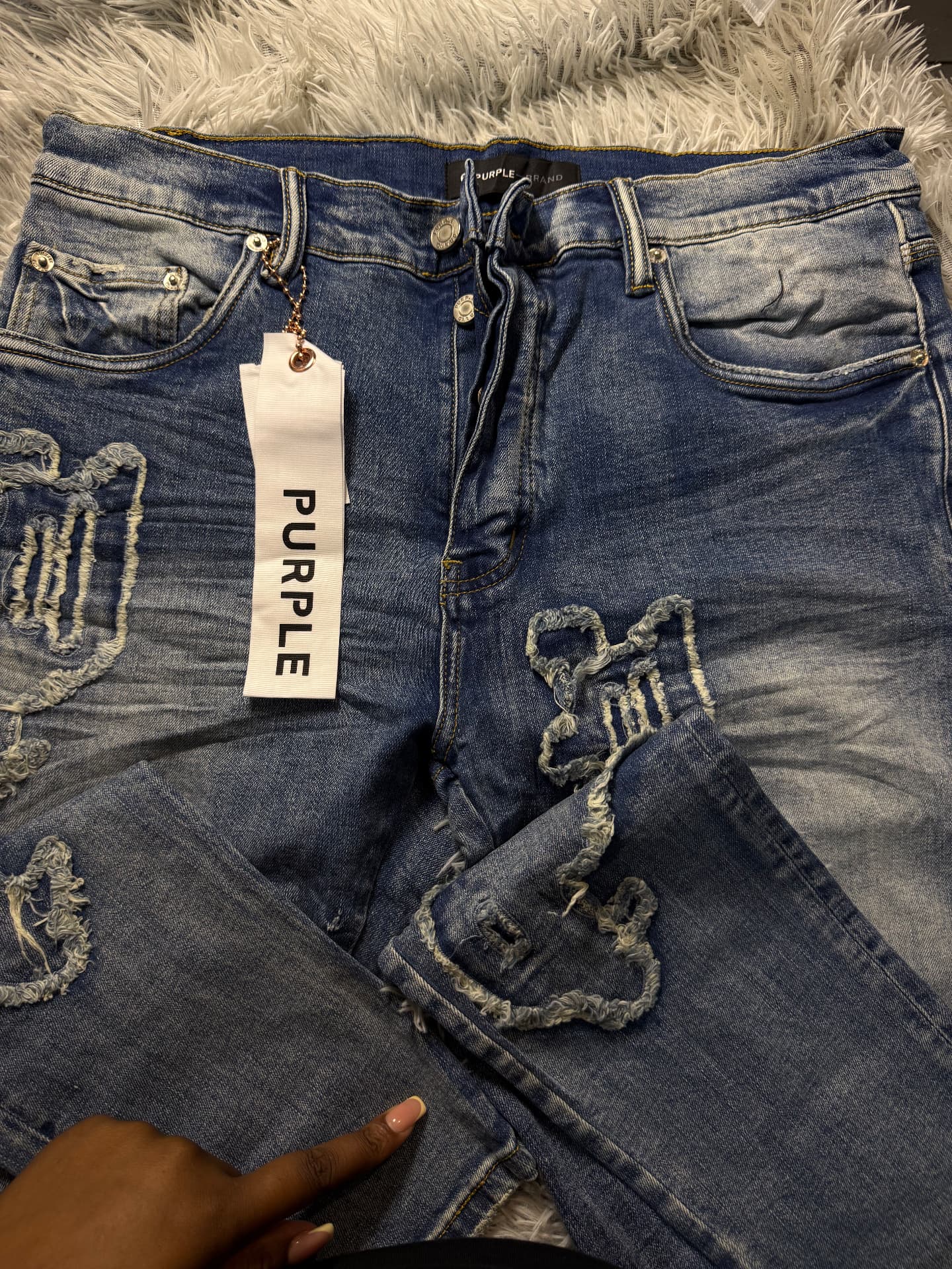 Purple Brand Jeans — Distressed Blue